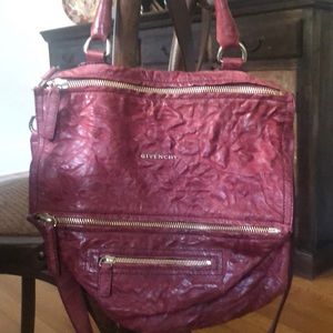 GIVENCHY wine, textured, fun Crossbody